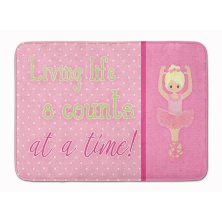 Carolines Treasures Ballet in 8 Counts Blonde Machine Washable Memory Foam Mat BB5397RUG